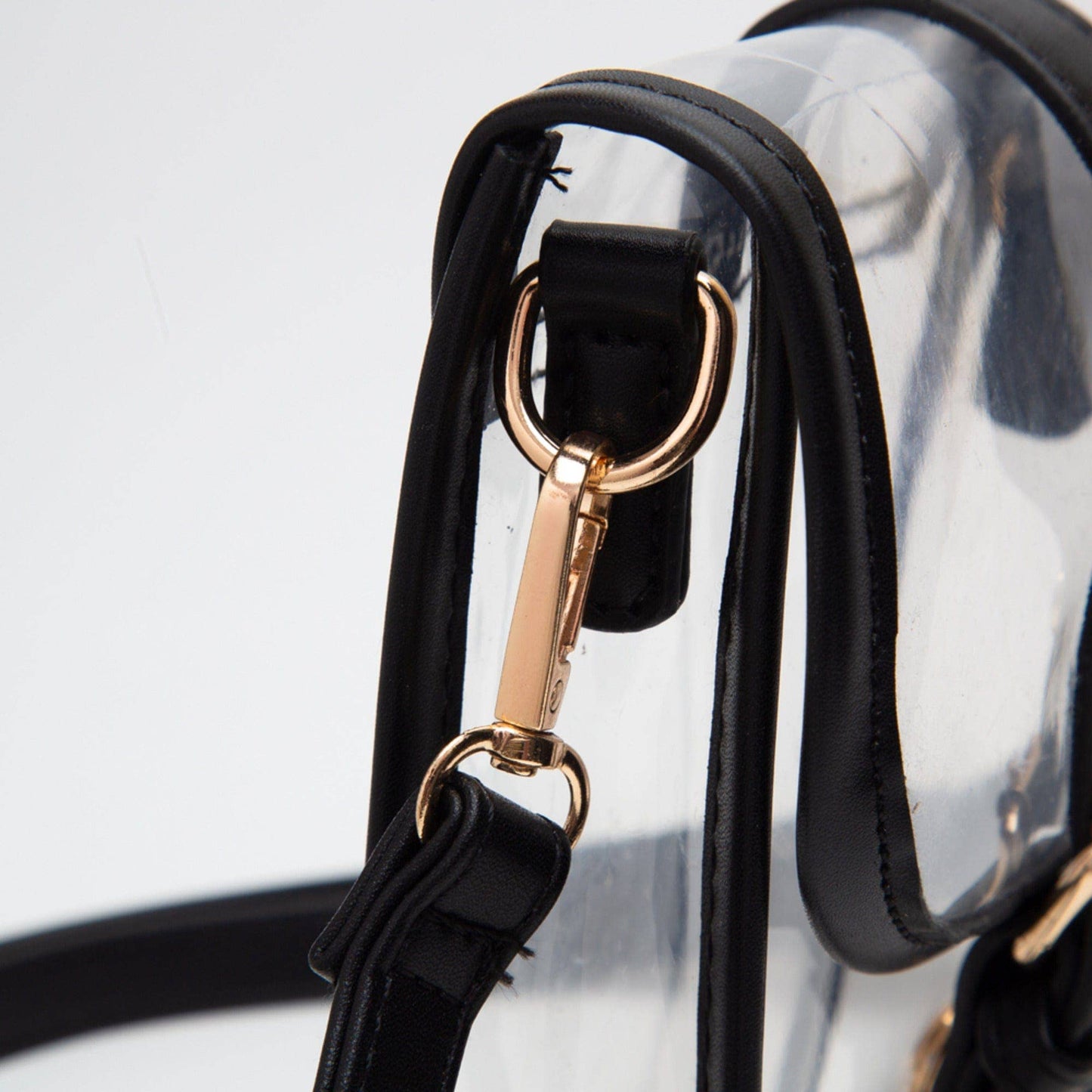 Buckle Strap Mini Crossbody Bag: Black