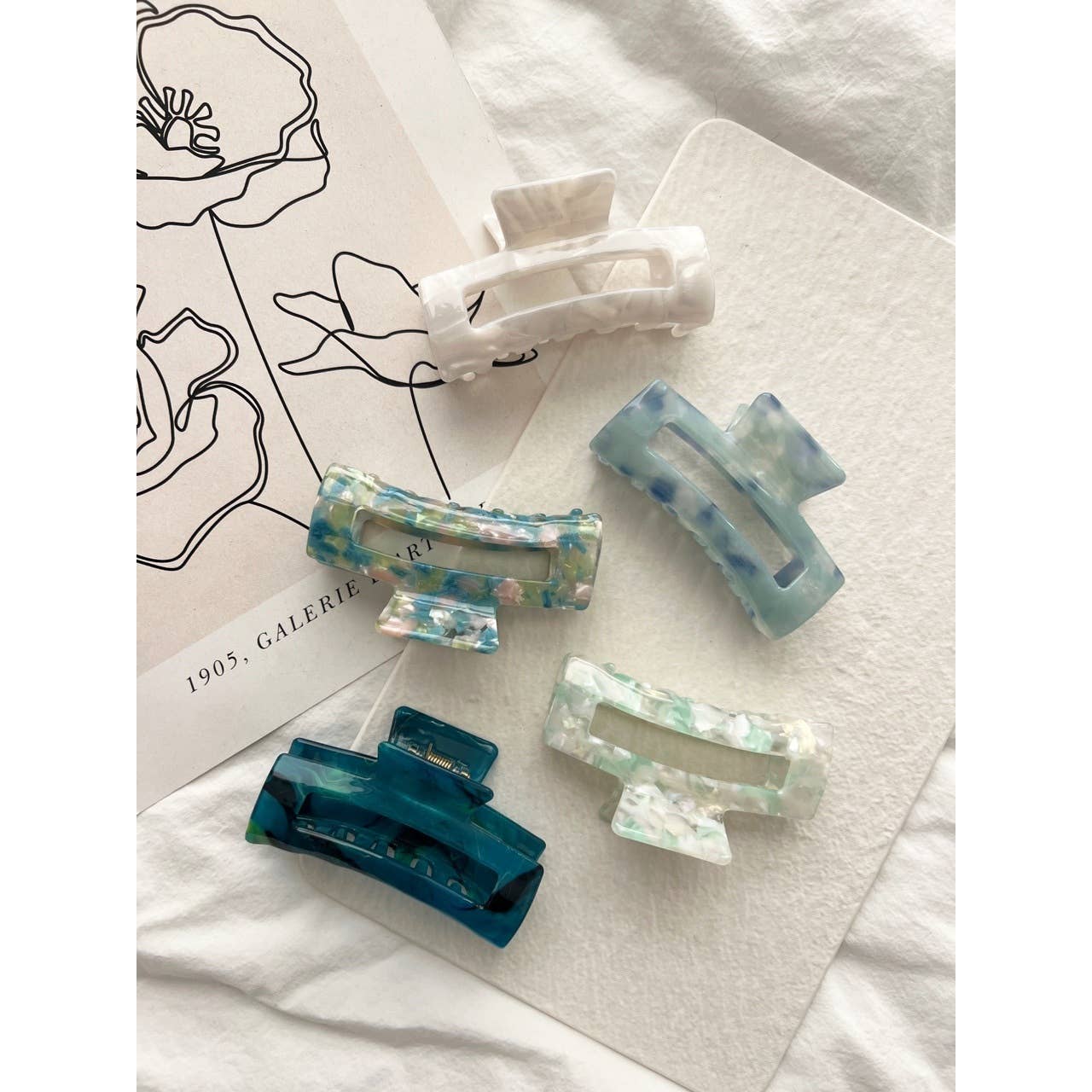 Assorted Aqua Set Hair Clip