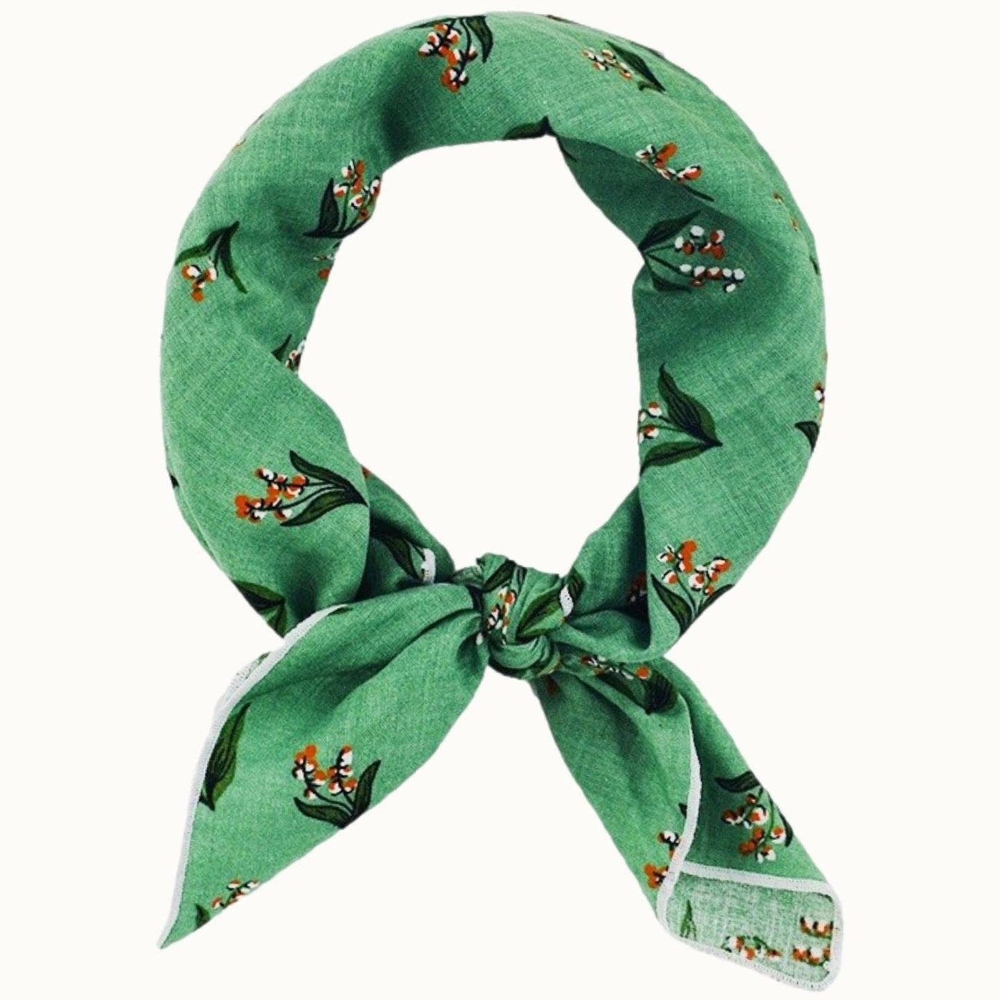 Chic Neckerchief Scarf Sage Green