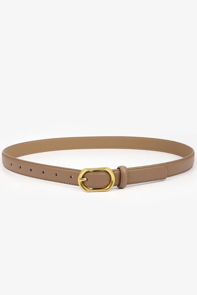 GOLD ROUND BUCKLE BELT