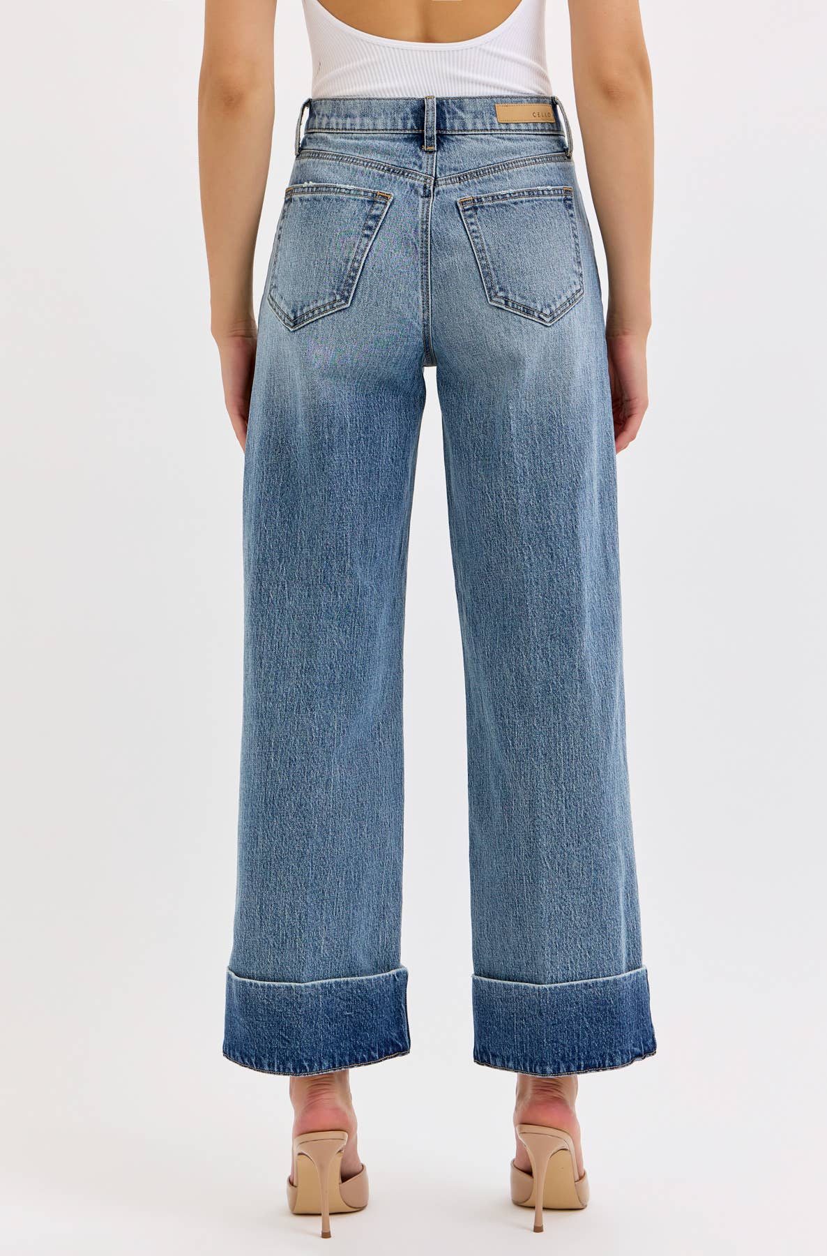 Cuffed Hem Jeans