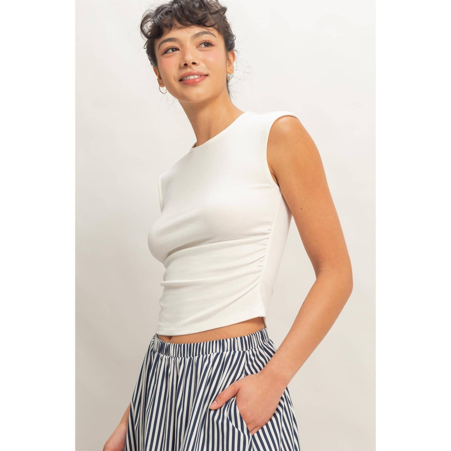 Ruched Waist Top
