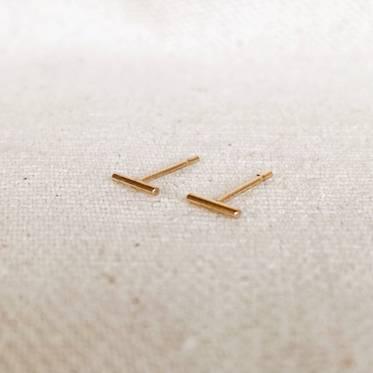 Petite Bar Stud Earrings