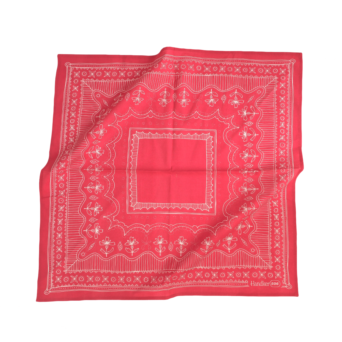 Red Floral Bandana