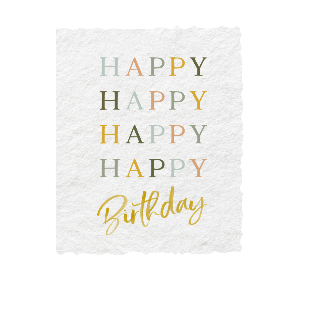 Happy Happy Happy Happy Birthday Card