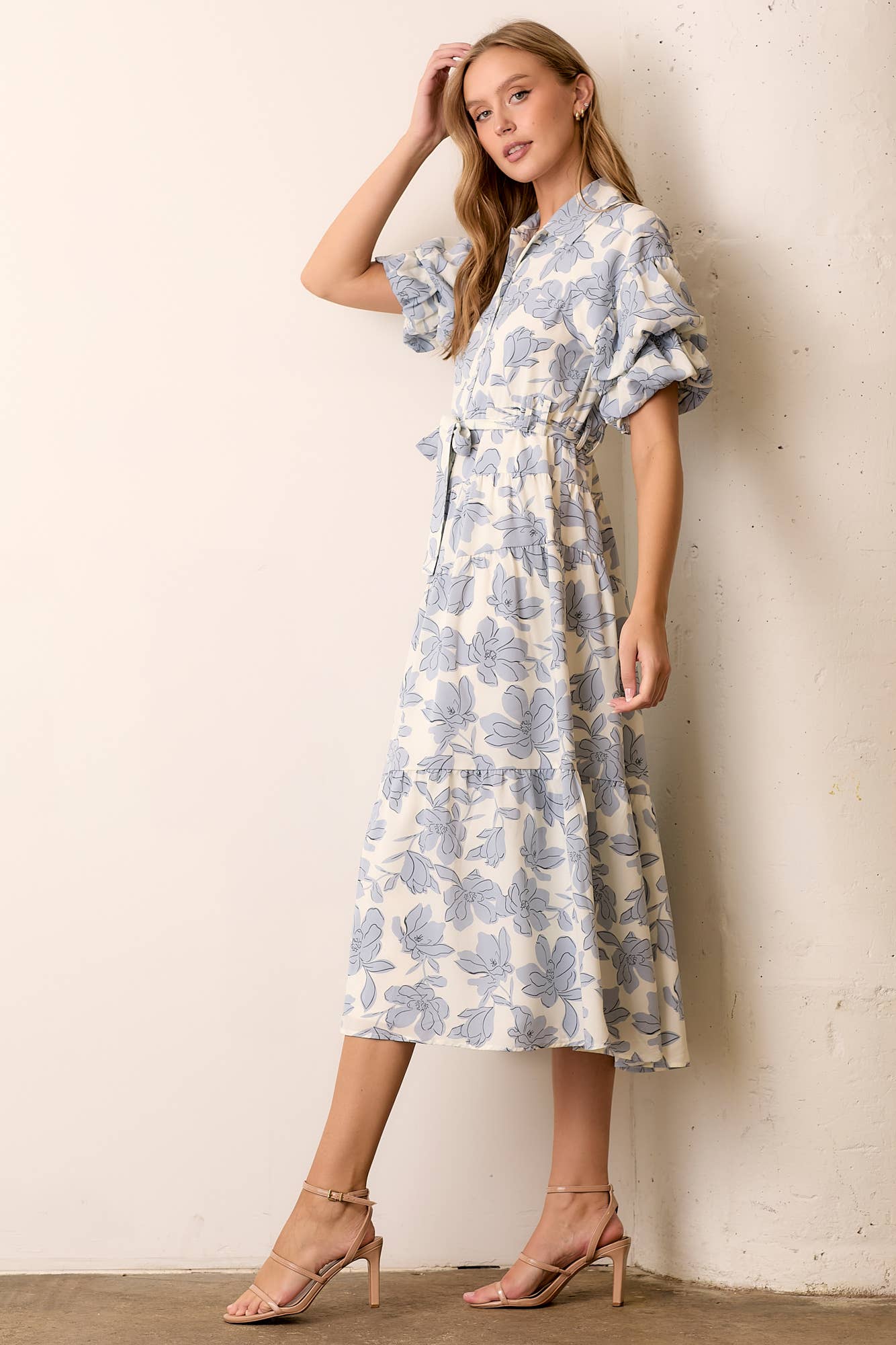 FLORAL PRINT MAXI DRESS