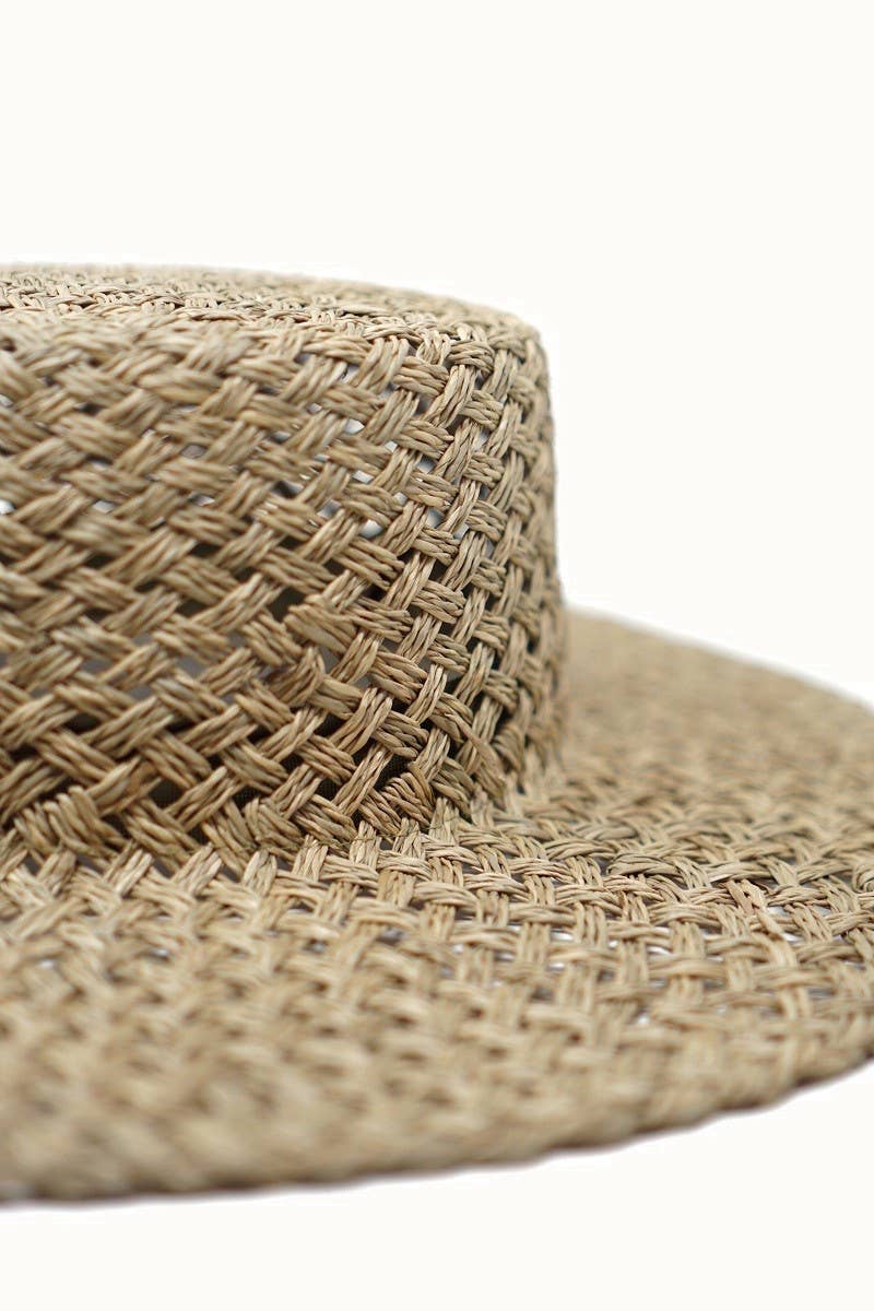 Beachy Seagrass Boater Hat