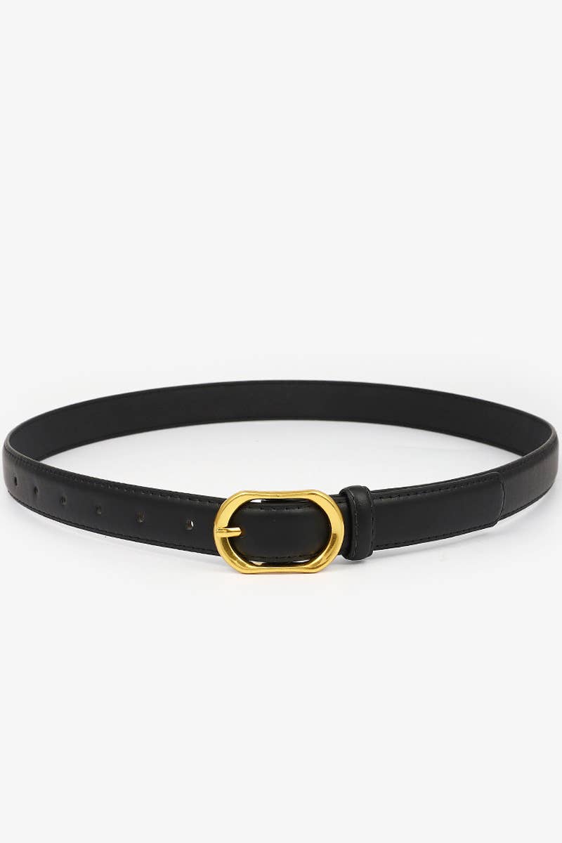 GOLD ROUND BUCKLE BELT