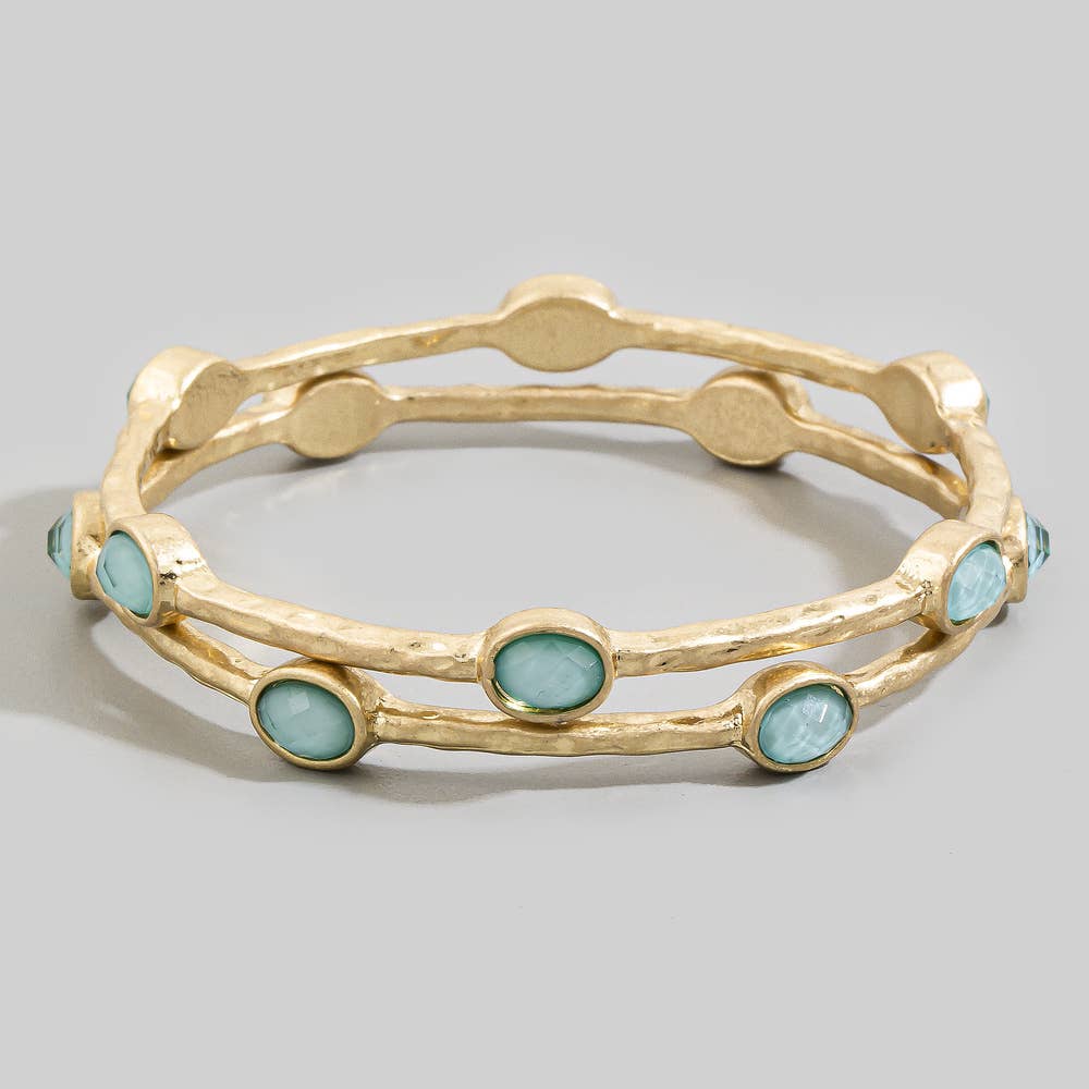 Aqua Stone Bangle