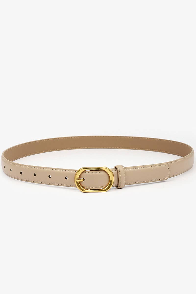 GOLD ROUND BUCKLE BELT
