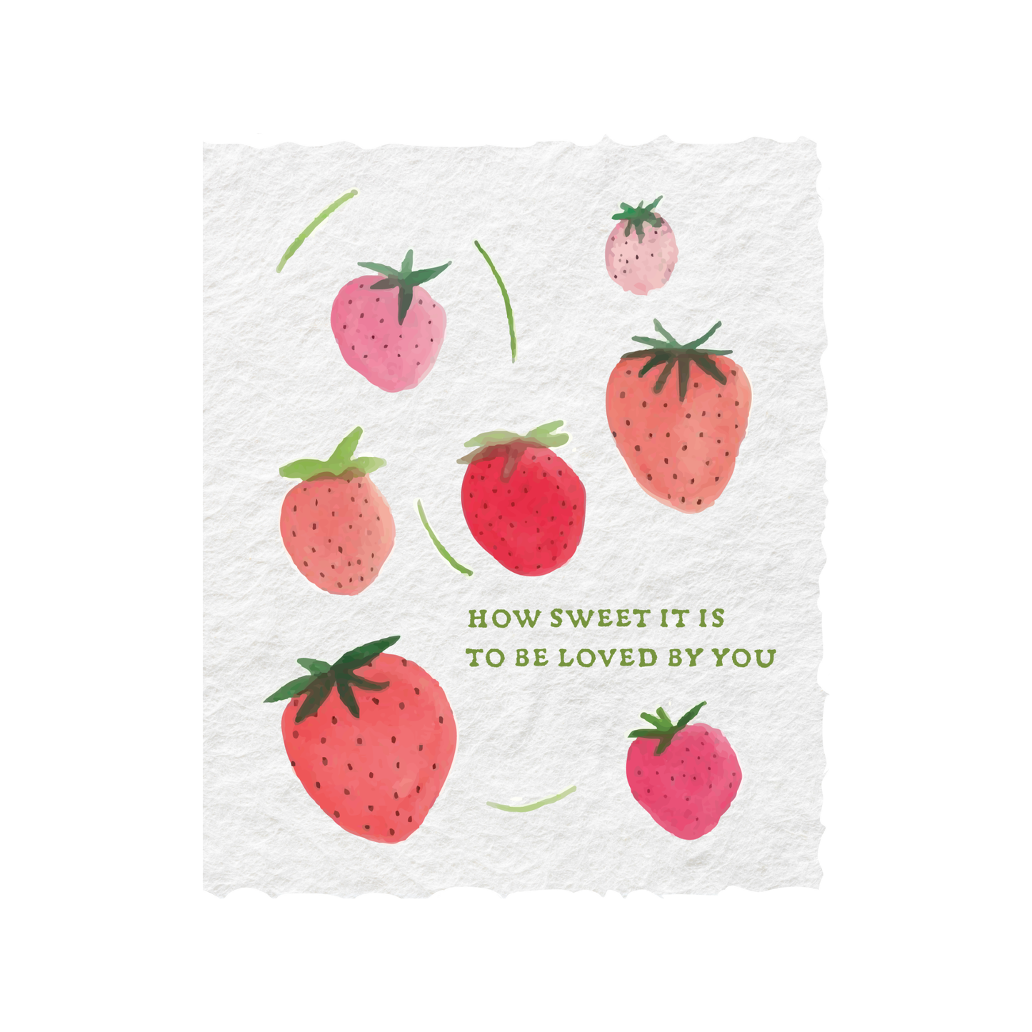 Strawberry Love Greeting Card