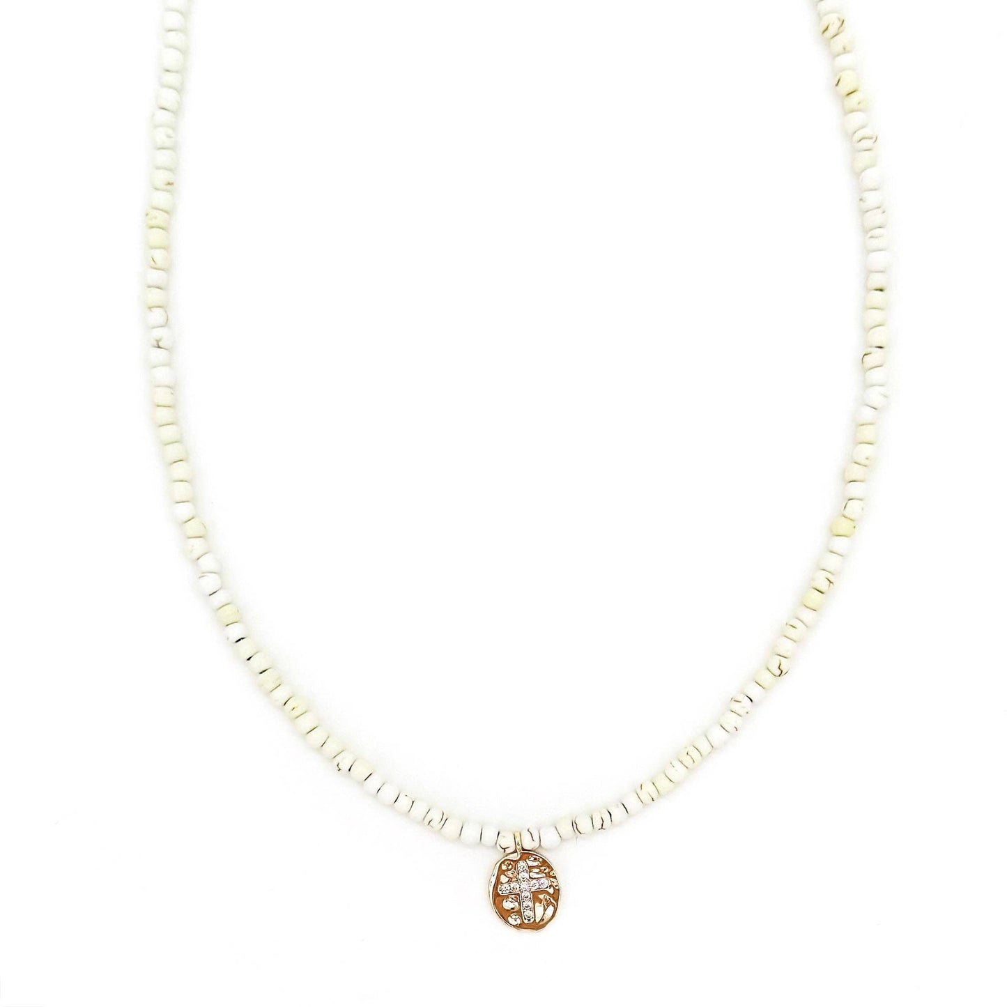Ada Crystal Cross Necklace