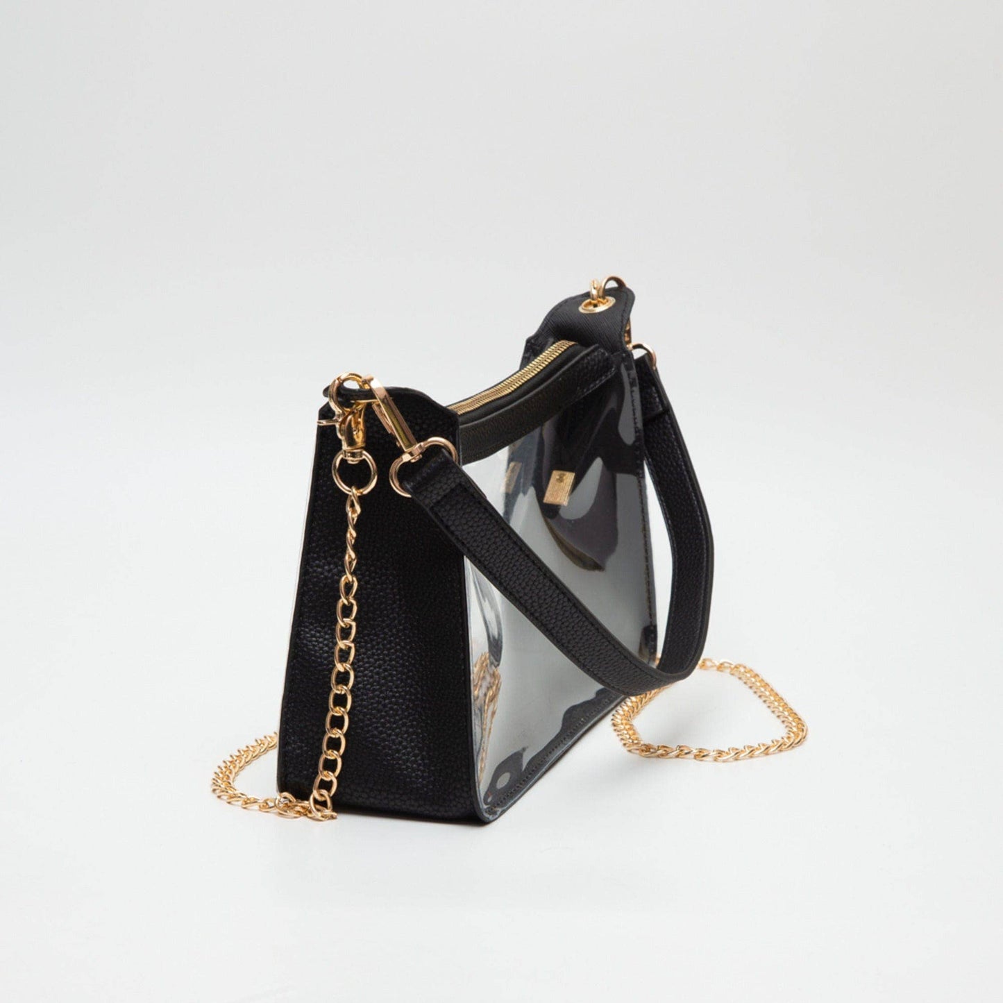 Clear Satchel Bag Black