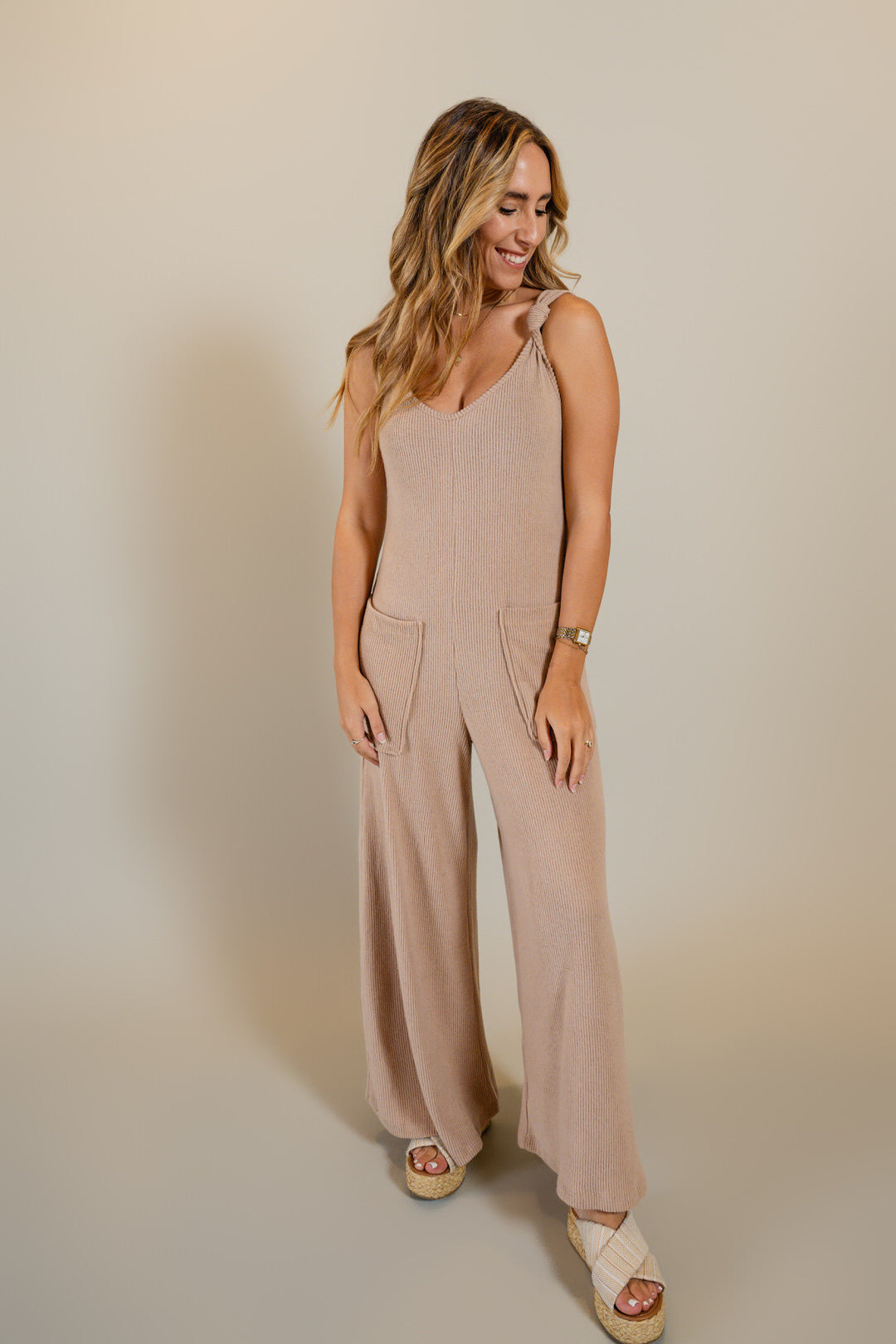 Ribbed Knit Jumpsuit