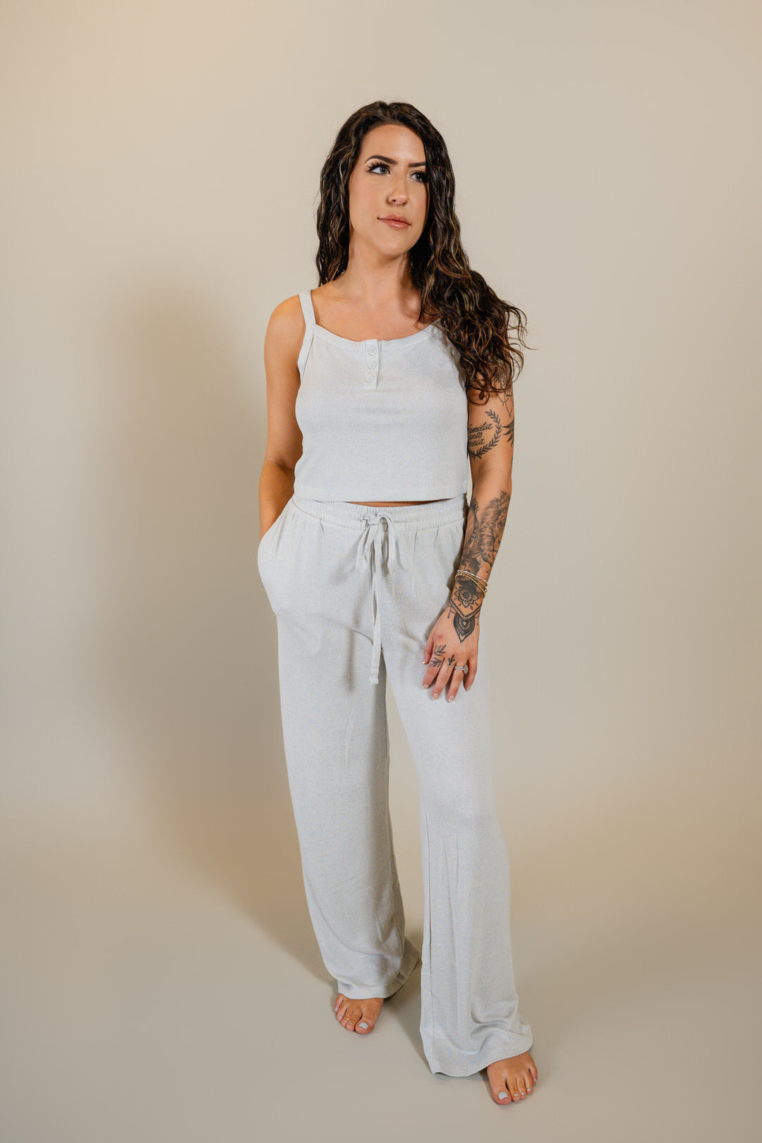 Crop Tank Lounge Set