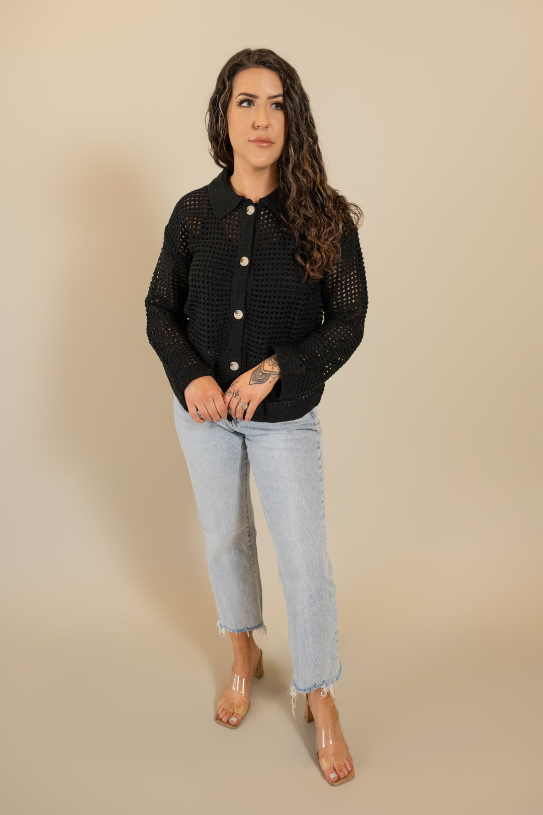 Open Stich Cardigan