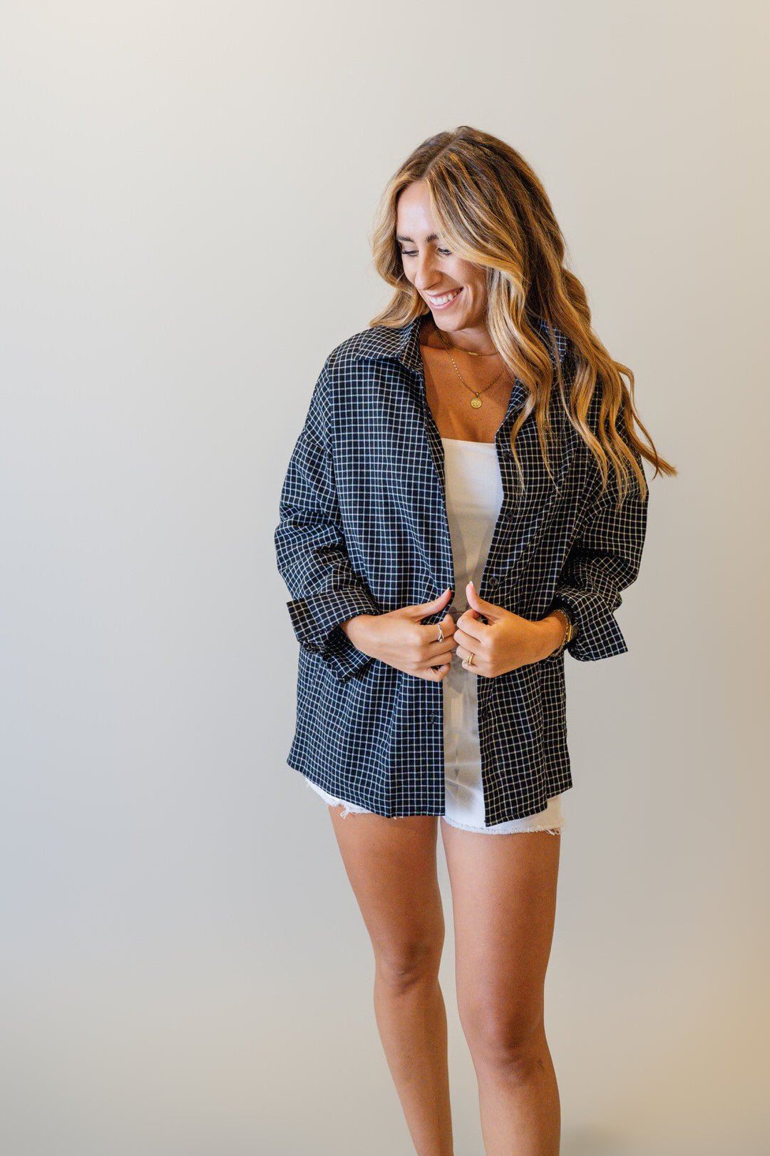 Oversized Check Shirt