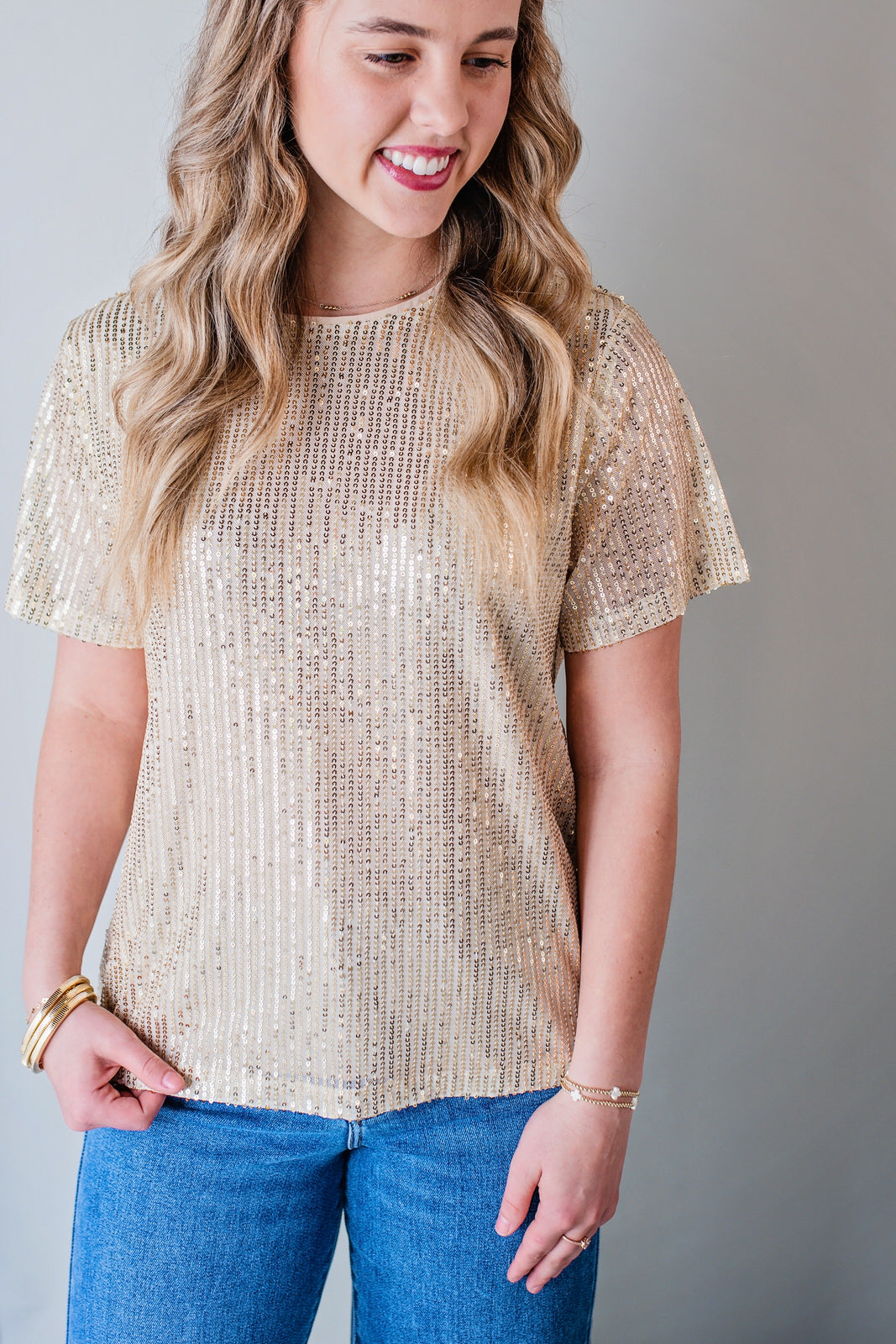 Gold Shimmer Top