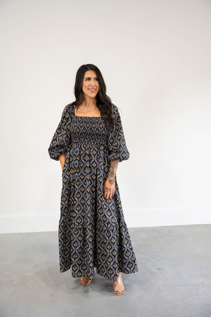 Bold Print Maxi Dress