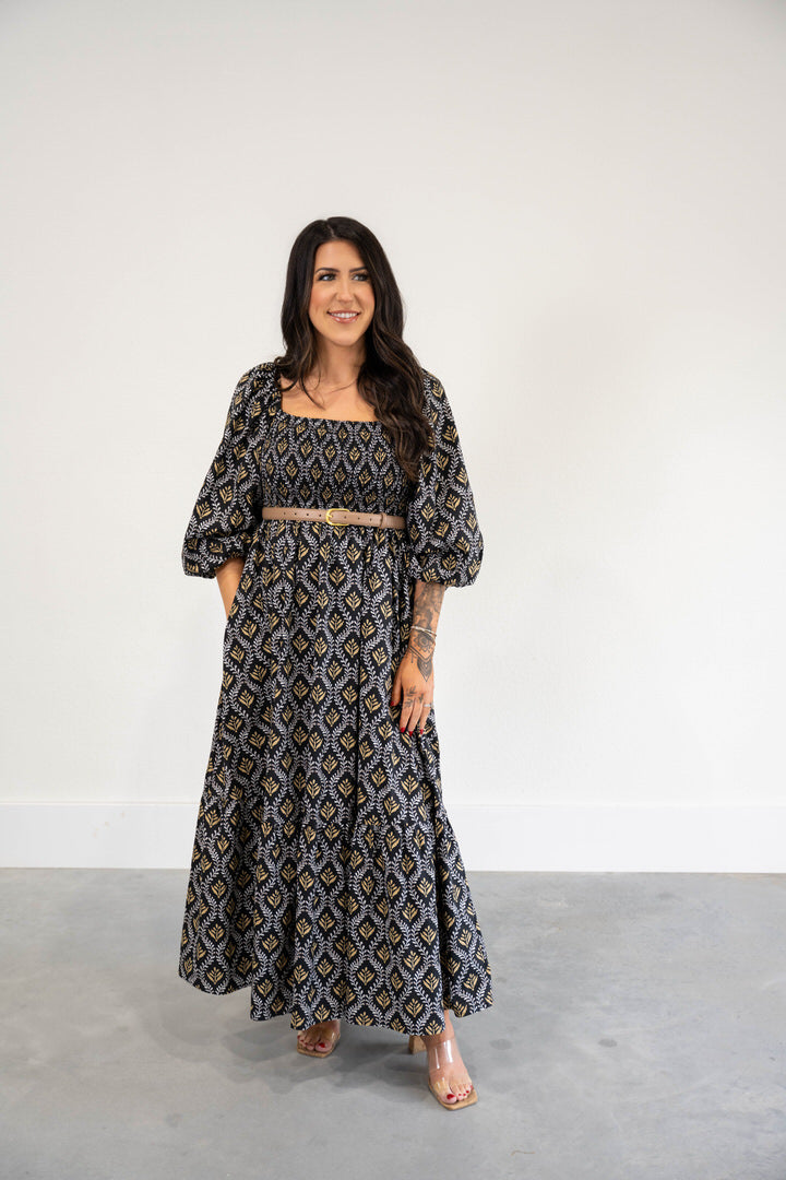 Bold Print Maxi Dress