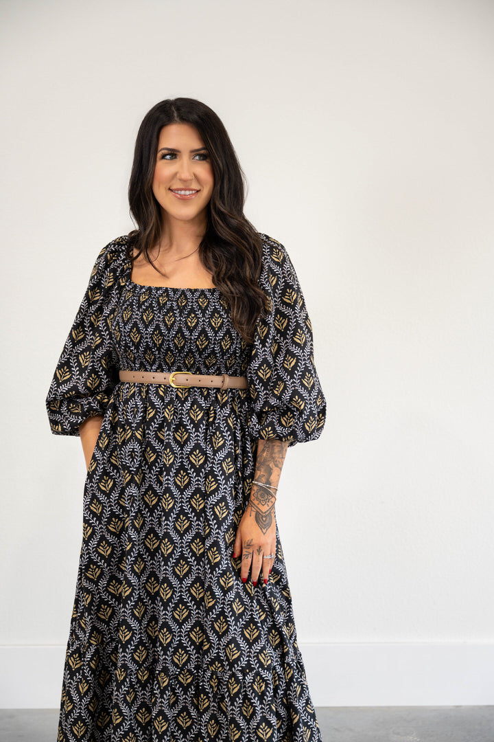 Bold Print Maxi Dress