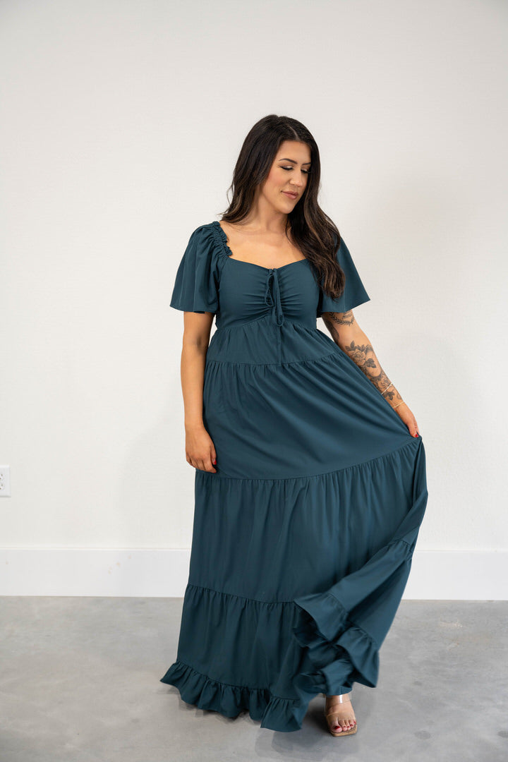 ROMANTIC TIERED MAXI DRESS