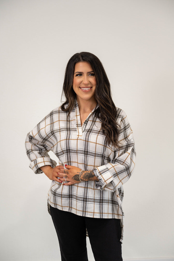 Plaid Tunic