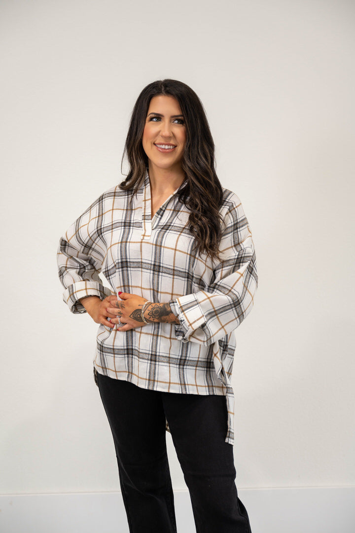 Plaid Tunic