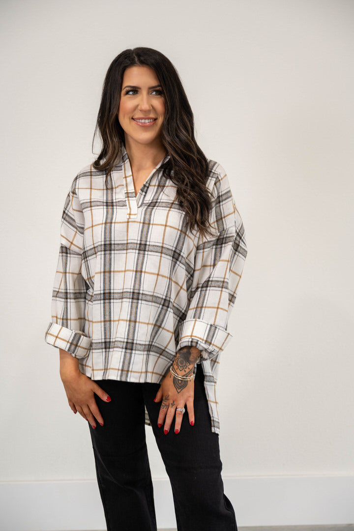 Plaid Tunic