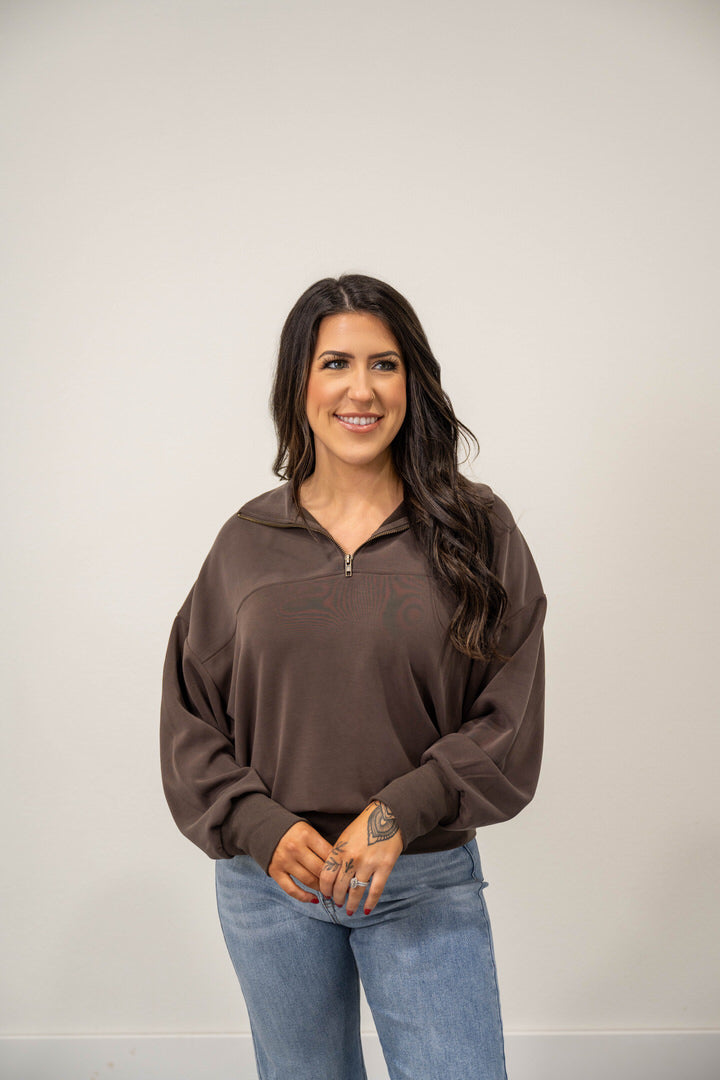 Super Soft Air Scuba Oversized Half Zip