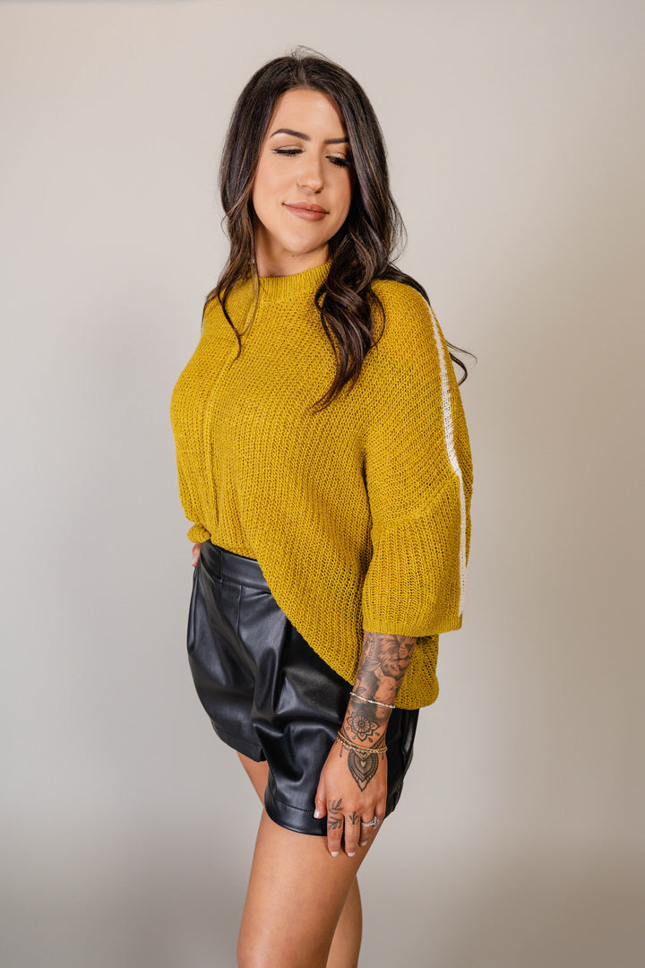 Knitted Mustard Sweater