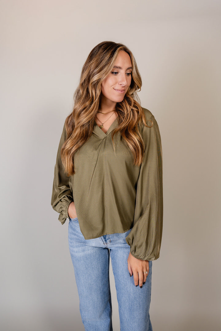 Olive Blouse