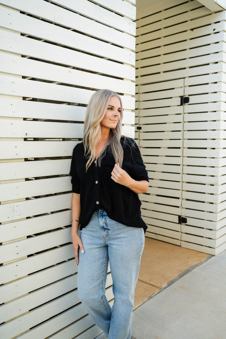 V- Neck Tunic Top