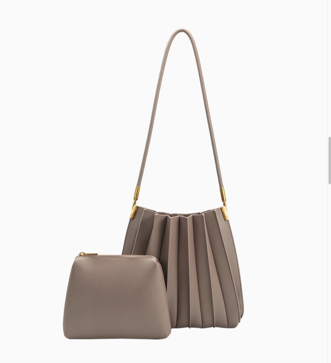 Mushroom Pleated Bag