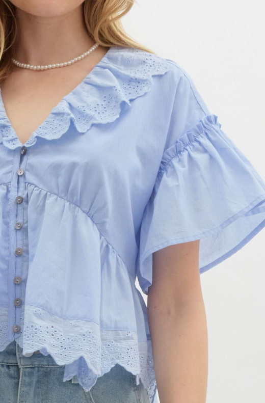 Marina Eyelet Top