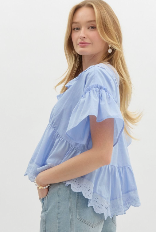 Marina Eyelet Top
