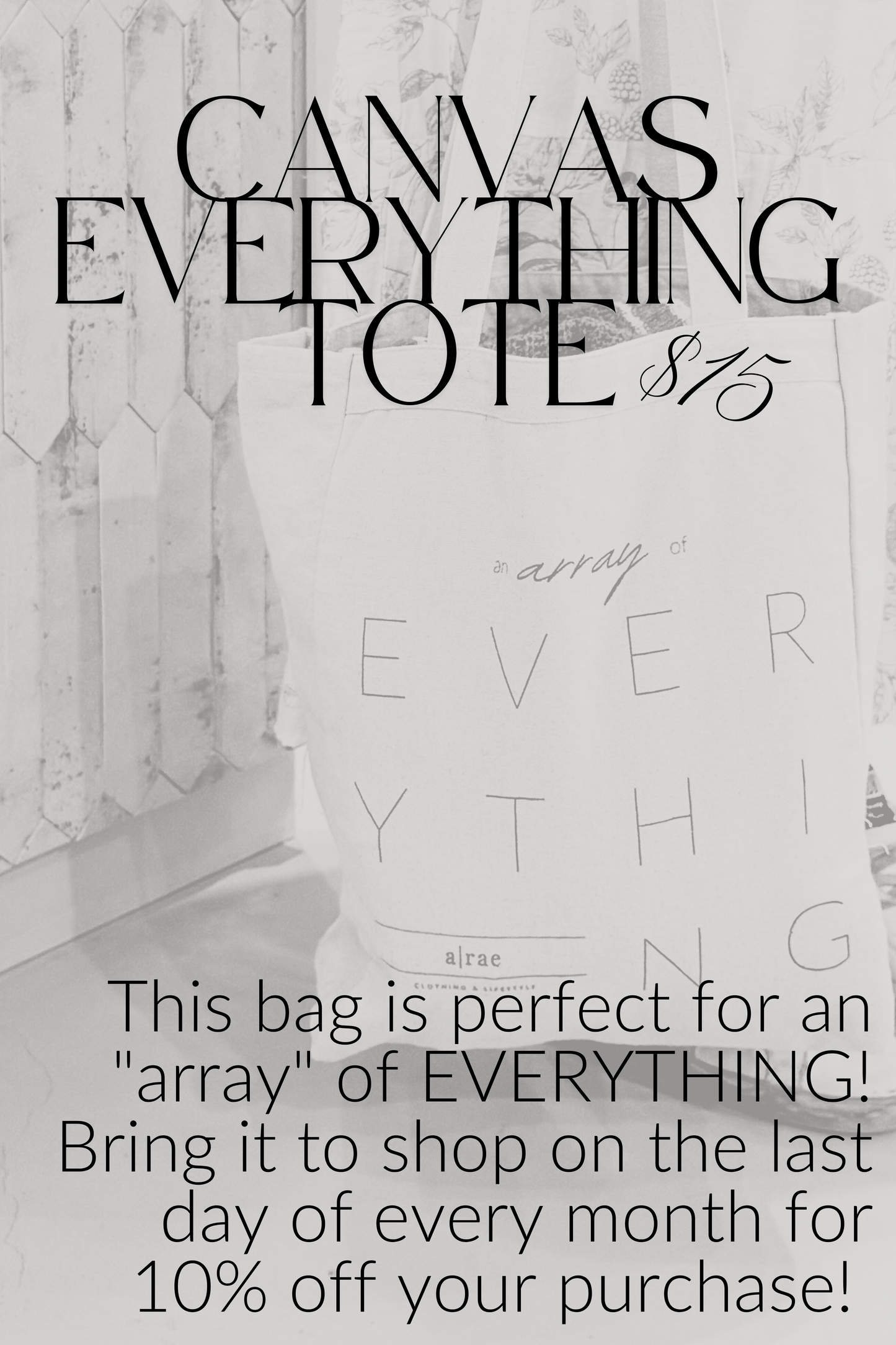 a|rae EVERYTHING bag