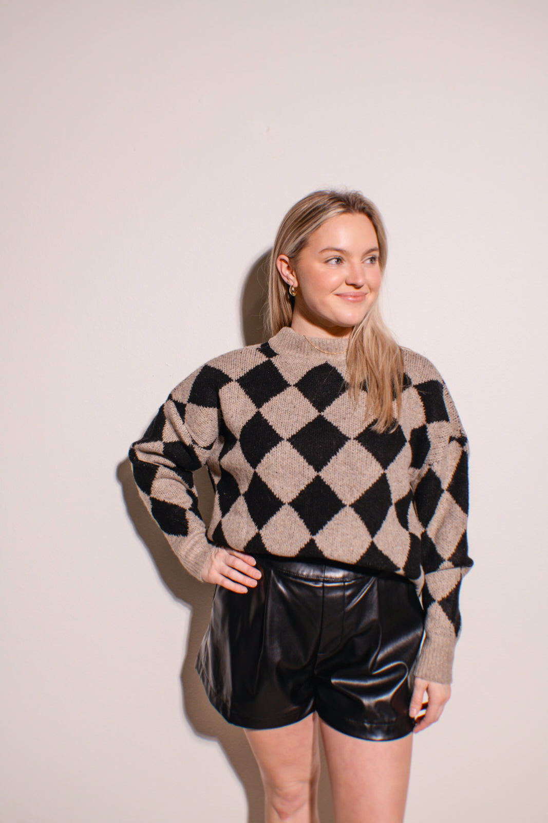Harlequin Crew Sweater