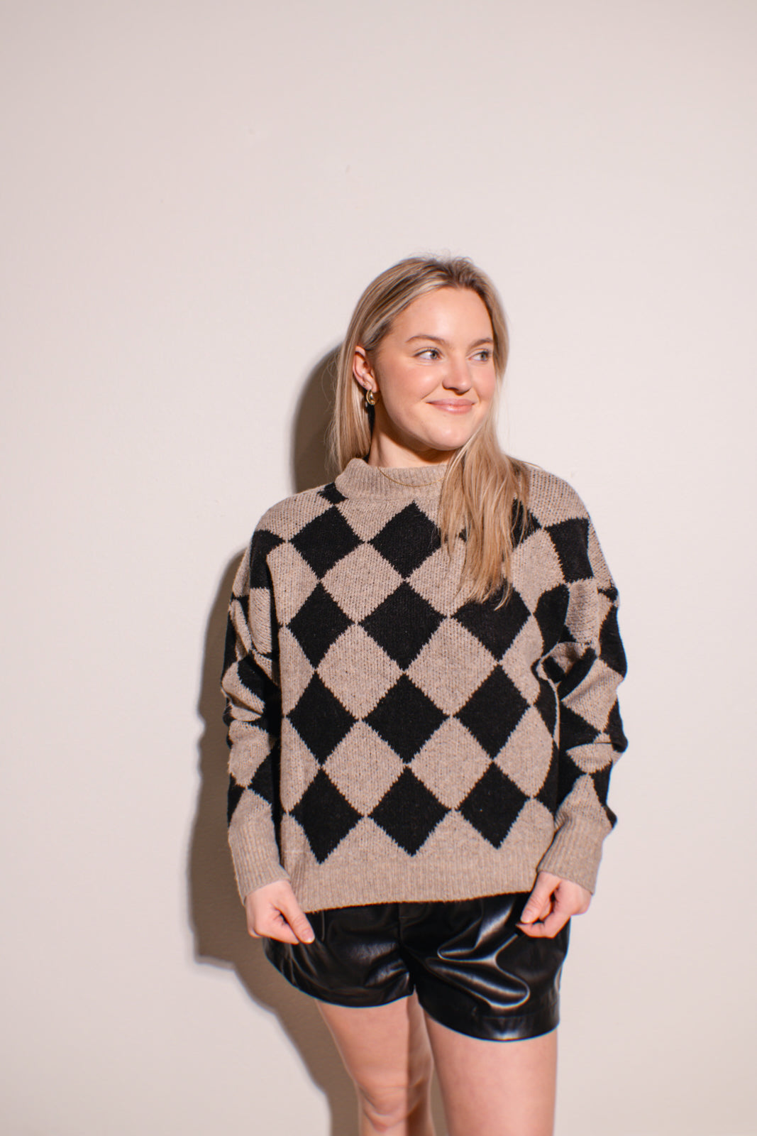 Harlequin Crew Sweater