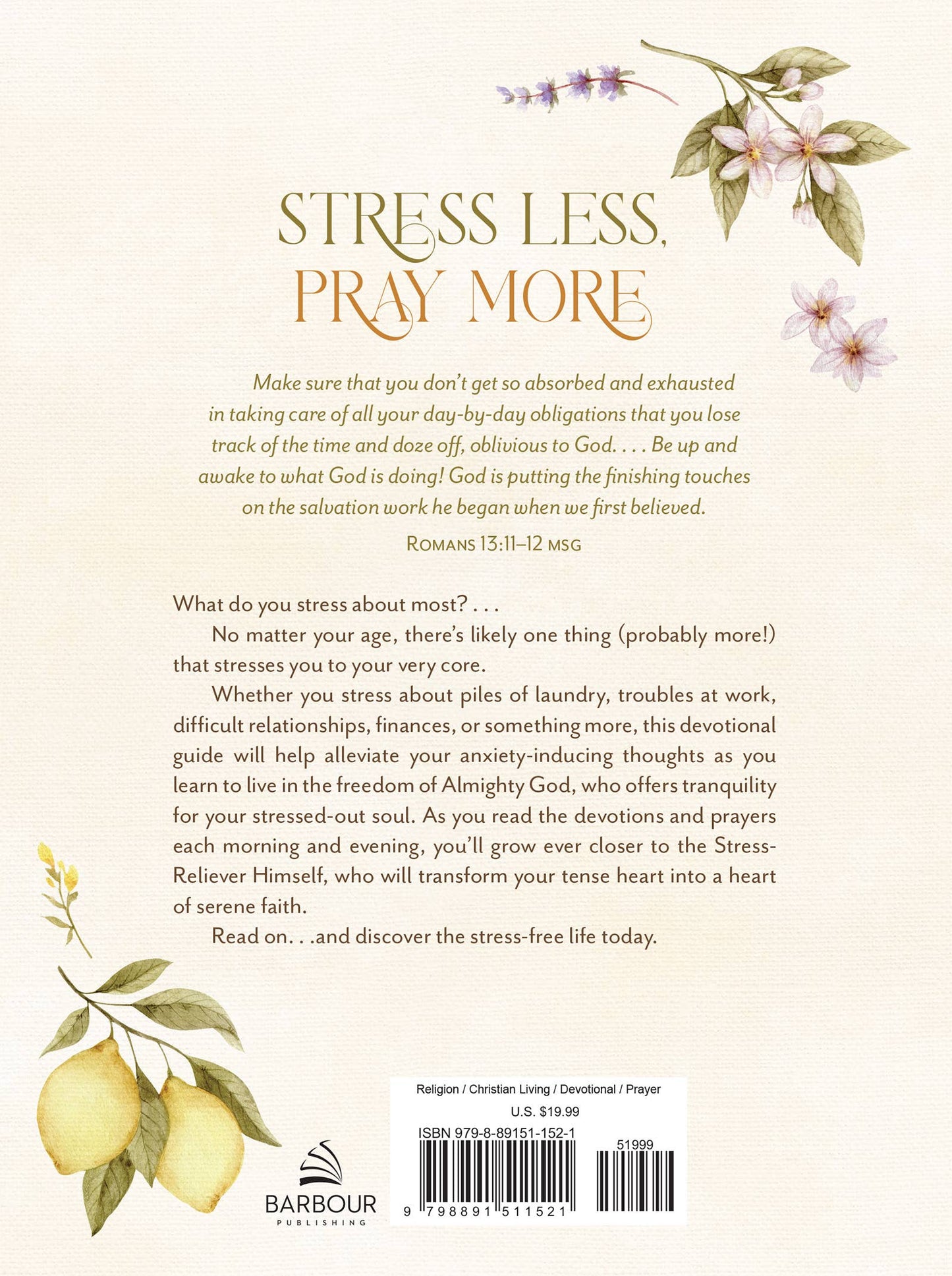 Stress Less, Pray More for Morning and Evening