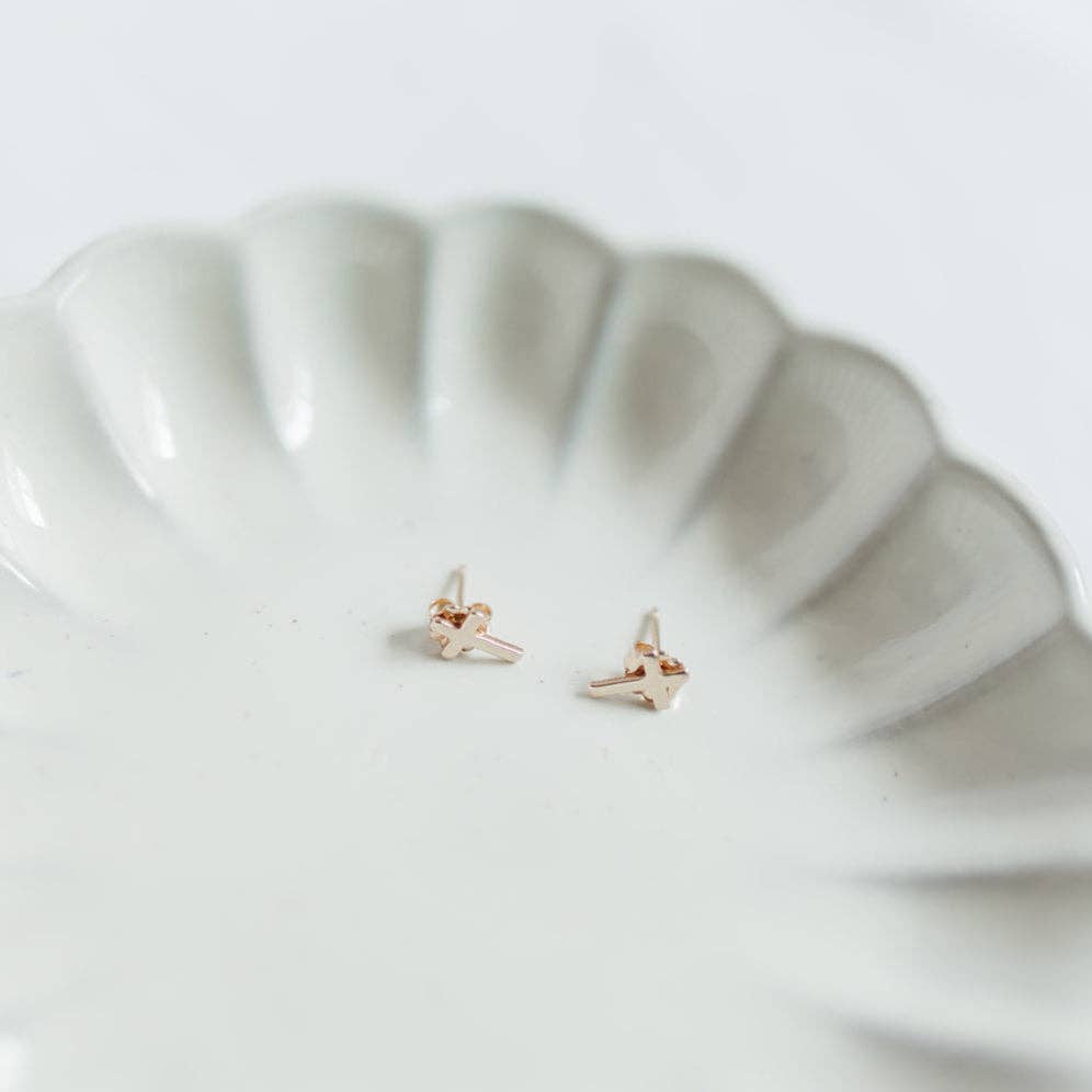 Cross Stud Earrings