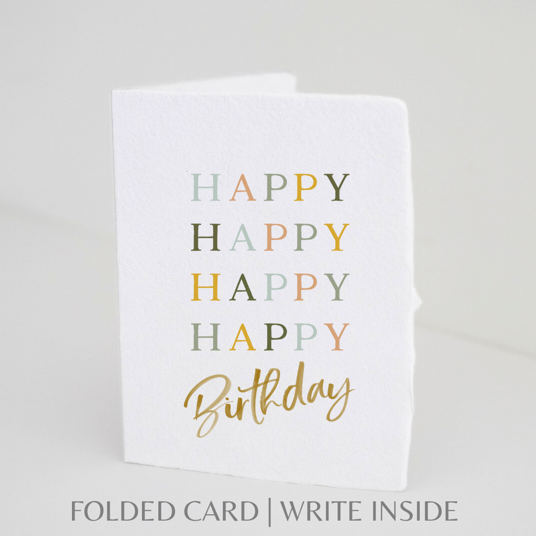 Happy Happy Happy Happy Birthday Card