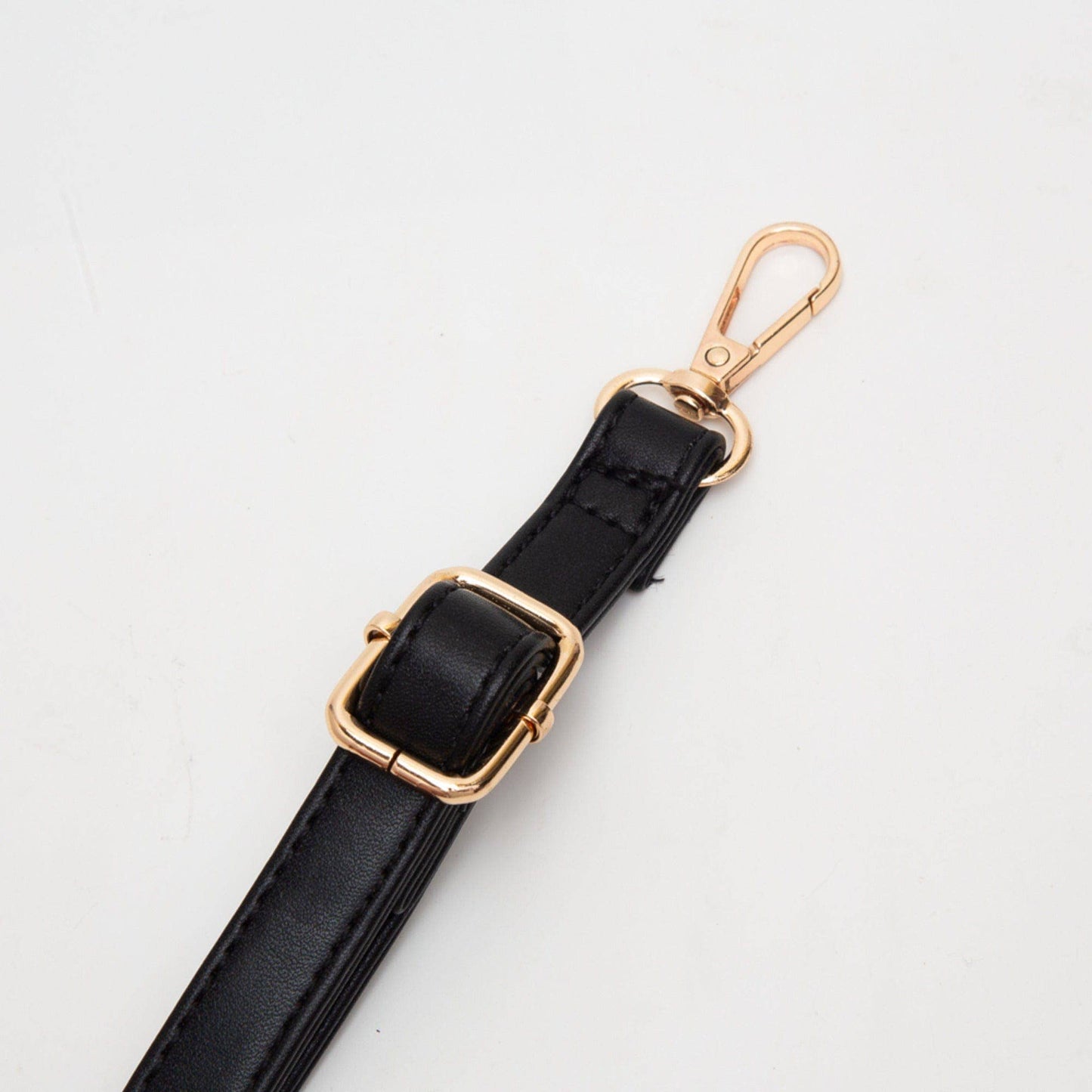 Buckle Strap Mini Crossbody Bag: Black