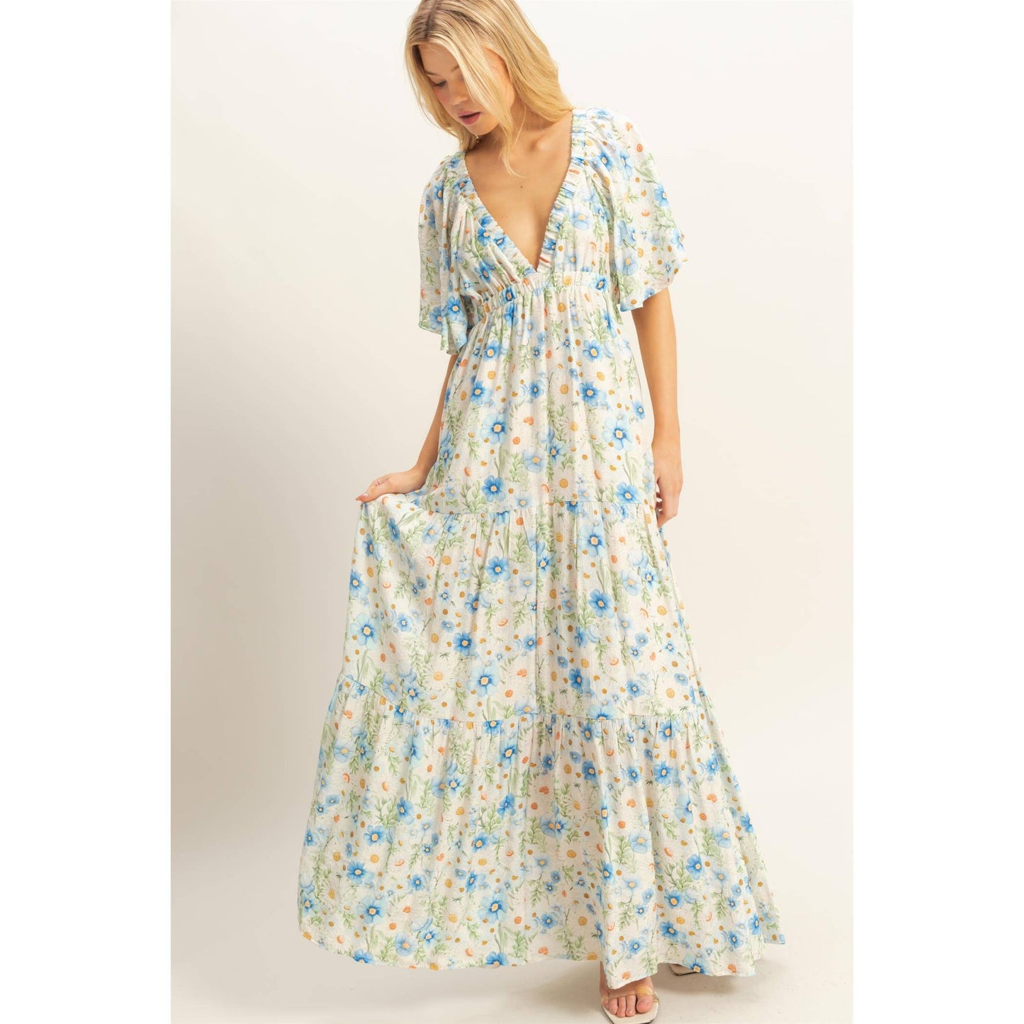Flowy Tiered Maxi Dress
