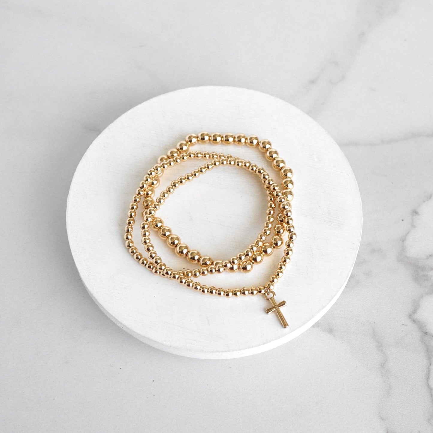 Cross charm Bracelet Set