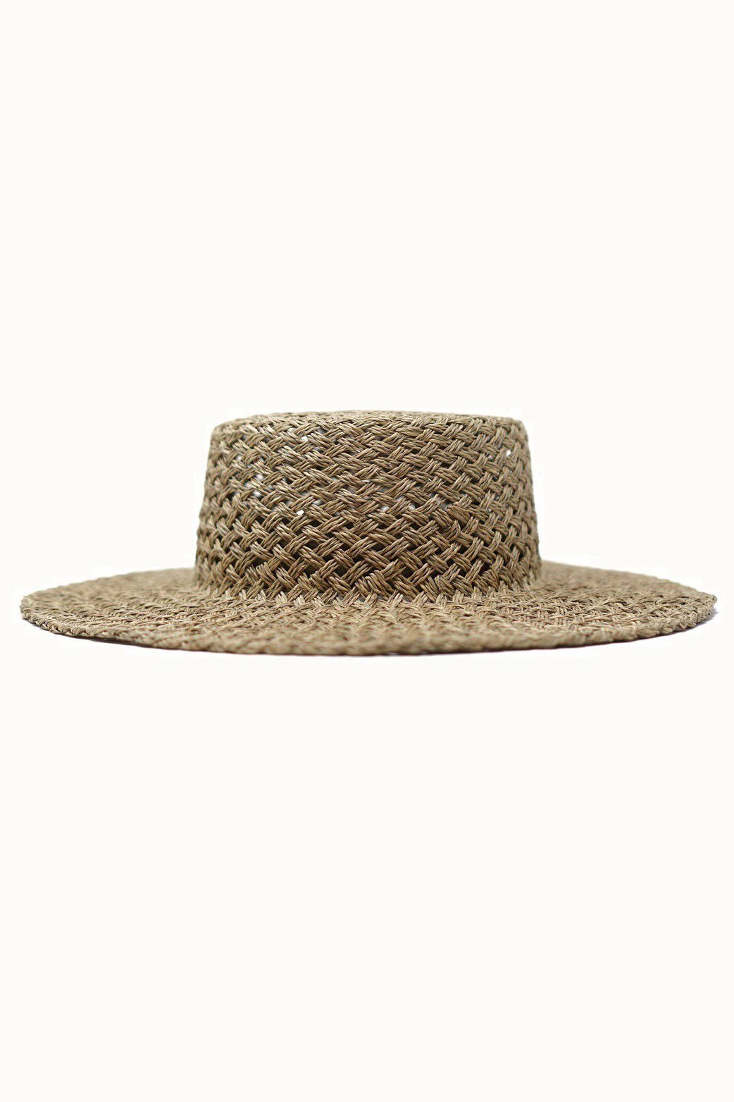 Beachy Seagrass Boater Hat
