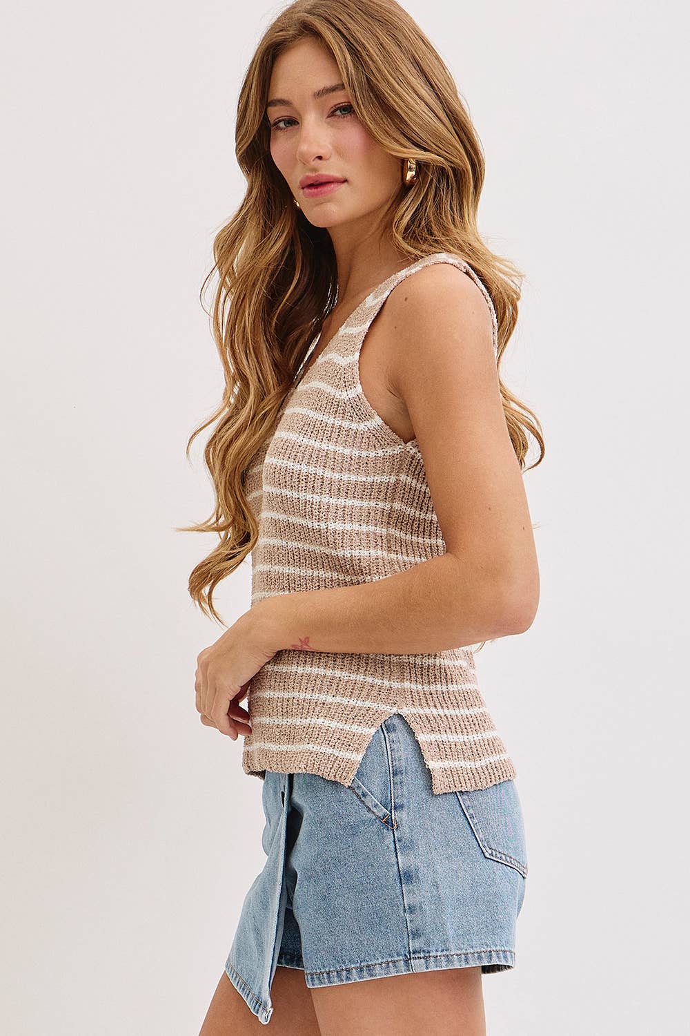 STRIPE KNIT TANK