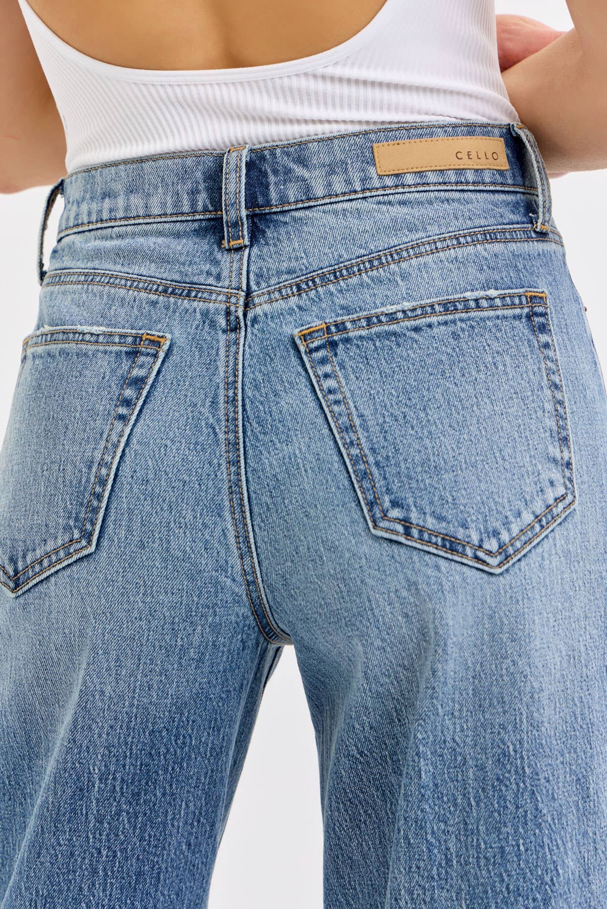 Cuffed Hem Jeans