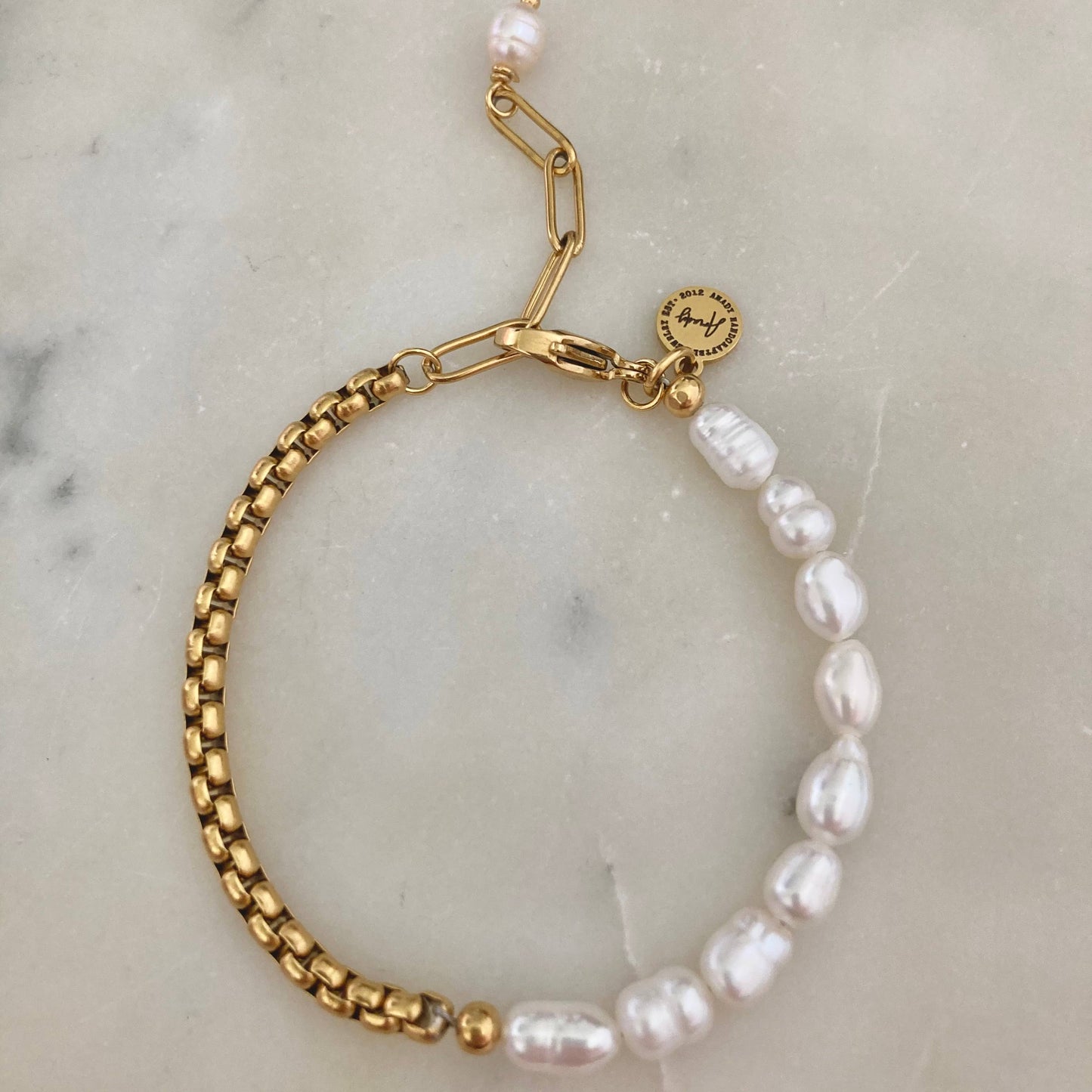 Pearls Bracelet Gold plated