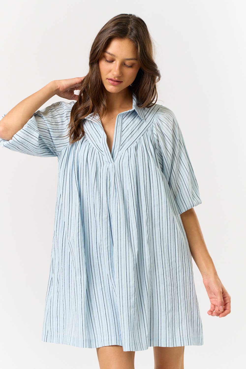 Striped Blue Dress